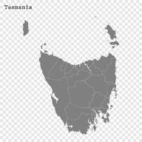 alto calidad mapa es un estado de Australia vector