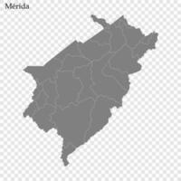 High Quality map a state of Venezuela vector