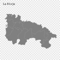 High Quality map is a state of Spain vector