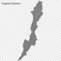 High Quality map is a state of Colombia vector