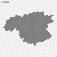High Quality map a state of Venezuela vector