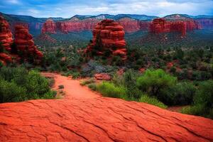 3D illustration of sedona arizona usa photo