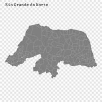 High Quality mapstate of Brazil vector