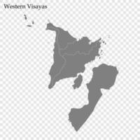 High Quality map of region of Philippines vector