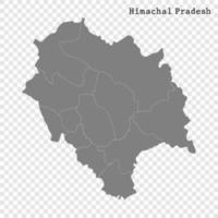 High Quality map of state of India vector