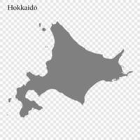 High Quality map region of Japan vector