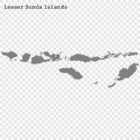 alto calidad mapa es un isla de Indonesia vector