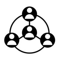 Communication Vector Icon. collaboration illustration sign. cooperation symbol. Teamwork logo.