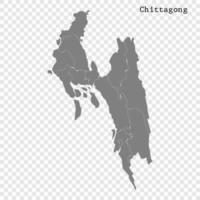 High Quality map is a division of Bangladesh vector