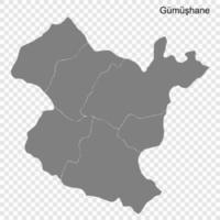 alto calidad mapa es un provincia de Turquía vector