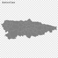 High Quality map is a state of Spain vector