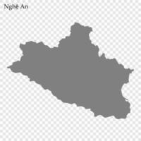 mapa de provincia de Vietnam vector