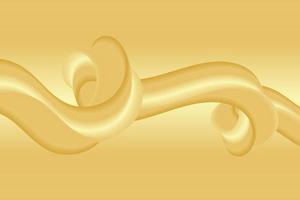 Gold Fluid Blend Effect Background Design vector