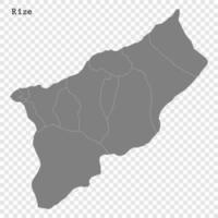 alto calidad mapa es un provincia de Turquía vector