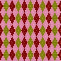 pink green seamless geometric pattern with argyle vector