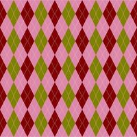 pink green seamless geometric pattern with argyle vector