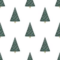 Fir-tree. Simple seamless pattern. vector