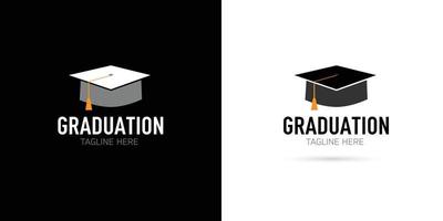 graduación gorra logo modelo diseño elementos vector