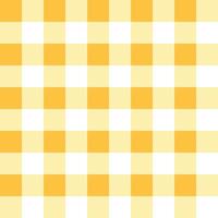 Yellow and white gingham, Checkered Pattern seamless for picnic blanket, tablecloth, plaid, clothes, Italian style overlay, fabric geometric. Vector illustration cartoon Flat web design element