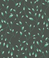 Beautiful leaf seamless pattern with watercolor style, find fill pattern on swatches