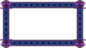 classic style frame vector design with fancy carved ornament