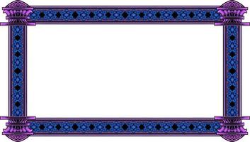 classic style frame vector design with fancy carved ornament