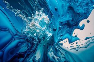 Beautiful abstract background. Liquid, splashes. Water. . photo