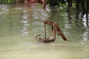 el rural areas de Bangladesh miró muy hermosa durante el inundaciones foto