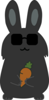 kanin med solglasögon tecknad serie karaktär beskärning png