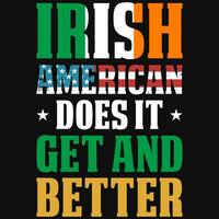 Beso yo irlandesa Bebiendo irlandesa calle Patricio día camiseta diseño vector