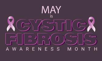 Vector National Cystic Fibrosis awareness month may. Template  background, banner, card, poster