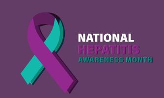 mayo es hepatitis conciencia mes. modelo fondo, bandera, tarjeta, póster. vector ilustración.
