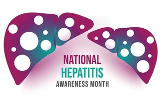 May is Hepatitis awareness month. Template  background, banner, card, poster. vector illustration.