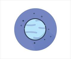 Urano planeta galaxia moderno vector