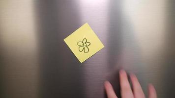 Hand drawn little flower sticker video