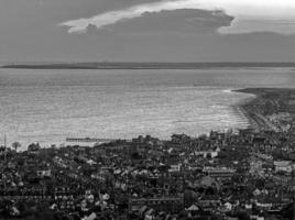 Felixstowe coastline aerial view photo