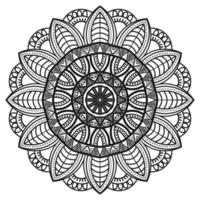 decorativo redondo mandala diseño para colorante libro, saludo tarjeta y teléfono caso impresión gratis descargar vector