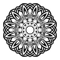 Modern mandala pattern design. Mandala coloring page design free download vector