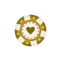 Poker chips shiny icon vector design templates