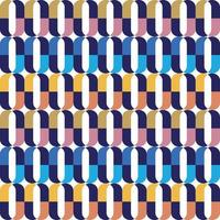 Vector seamless Modern stylish geometric pattern design to  print rectangles, squares, and circles shape