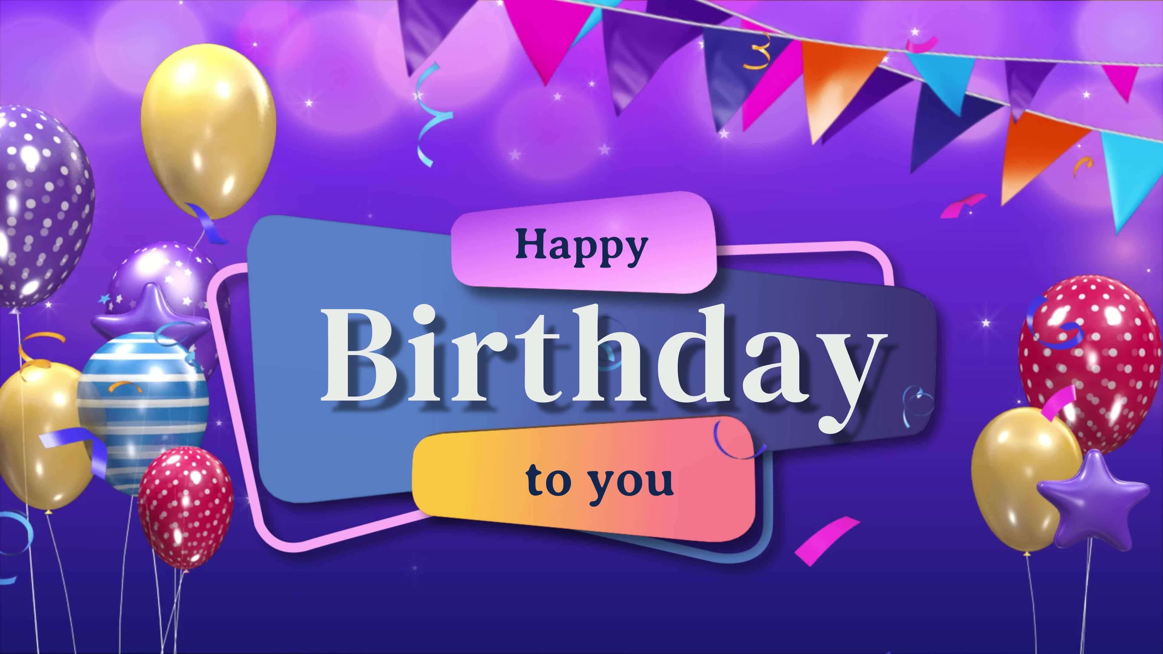 Birthday stock video 4k hd resolution 21988455 Stock Video at Vecteezy