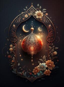 Elegant Aestatic Ramadan Background - photo
