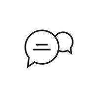 conversacion charla burbuja vector para icono sitio web, ui básico, símbolo, presentación