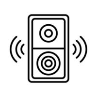 Speaker box icon vector design templates