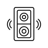 Speaker box icon vector design templates