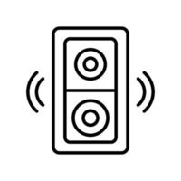 Speaker box icon vector design templates