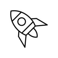 Rocket icon vector design templates on white background