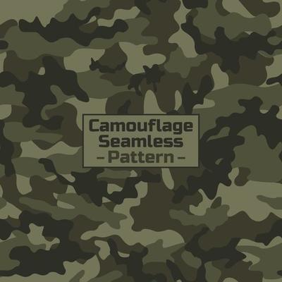 Seamless grunge camouflage pattern. Woodland camouflage background. Seamless pattern