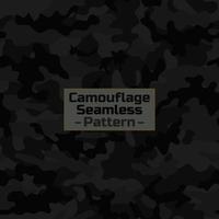 Military Camo Print. Gray Camo Print. Tree Dark Grunge. Modern Black Pattern.  Black Hunter Pattern. Seamless Vector Background. Digital Urban Camouflage  Seamless Paint. Vector Dark Woodland Camouflage Stock Vector