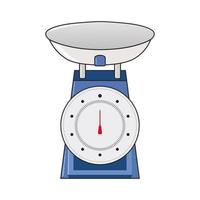 Weighing scale analog in vector illustration